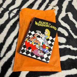 RARE!! Alice In Wonderland Book Clutch Bag